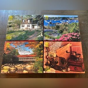 Golden Guild 1000 Piece Jigsaw Puzzles (Set of 4)